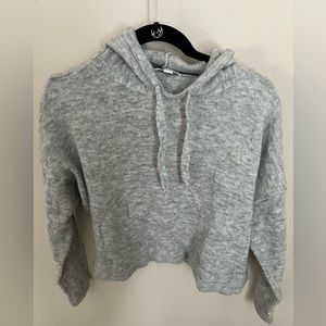 Topshop cropped sweatshirt style sweater